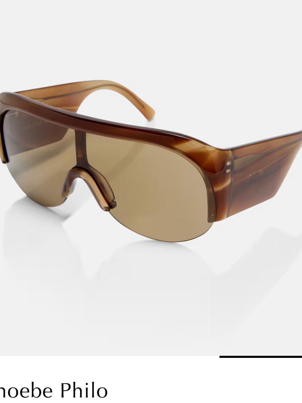Phoebe Philo
Half Bombé shield sunglasses